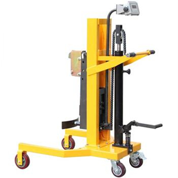 <b>帶電子秤堆高油桶車|手動油桶堆高車秤|液壓油桶搬運車秤</b>